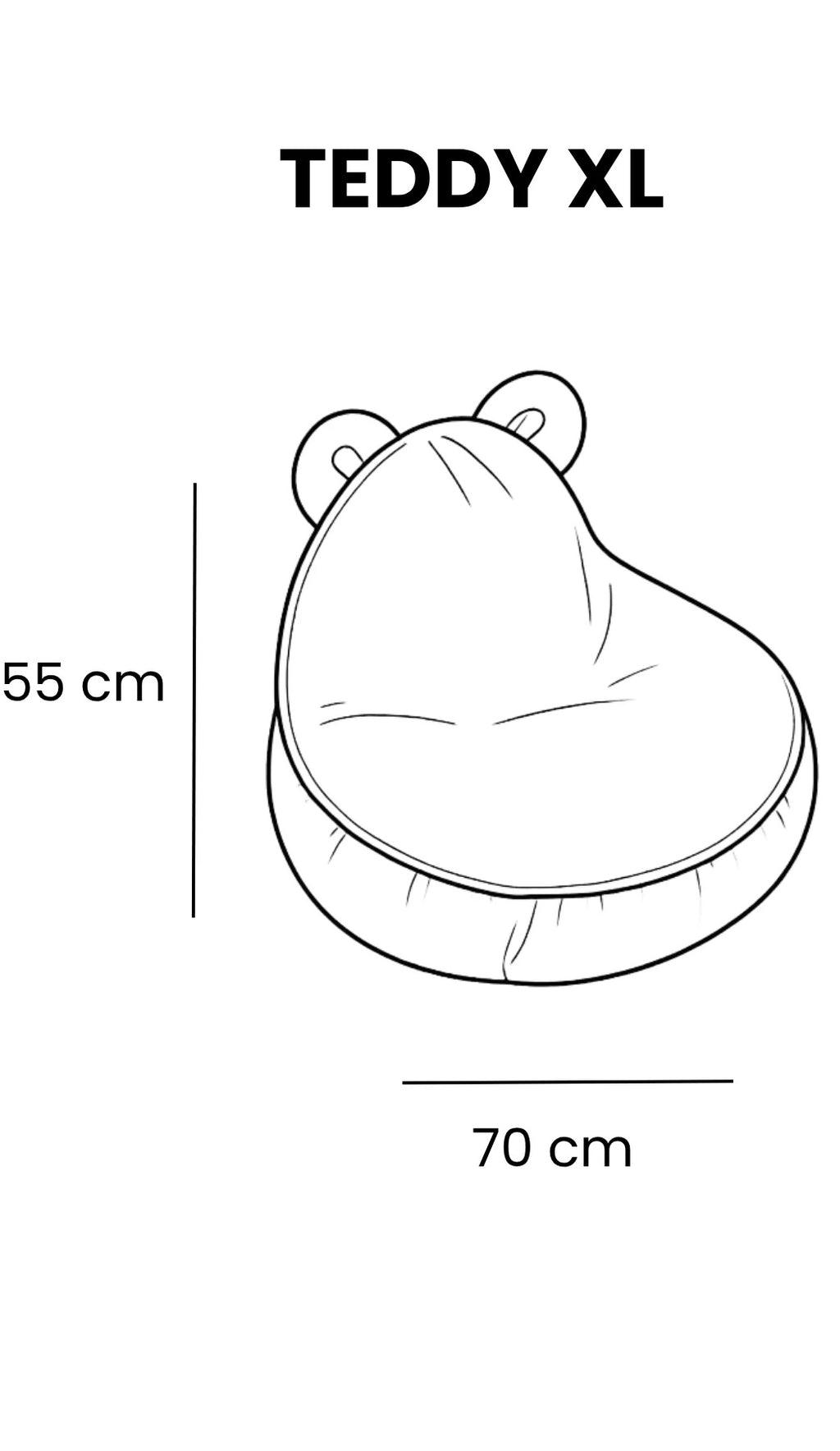 Vreća za sjedenje teddy | MeowBaby® Bearly