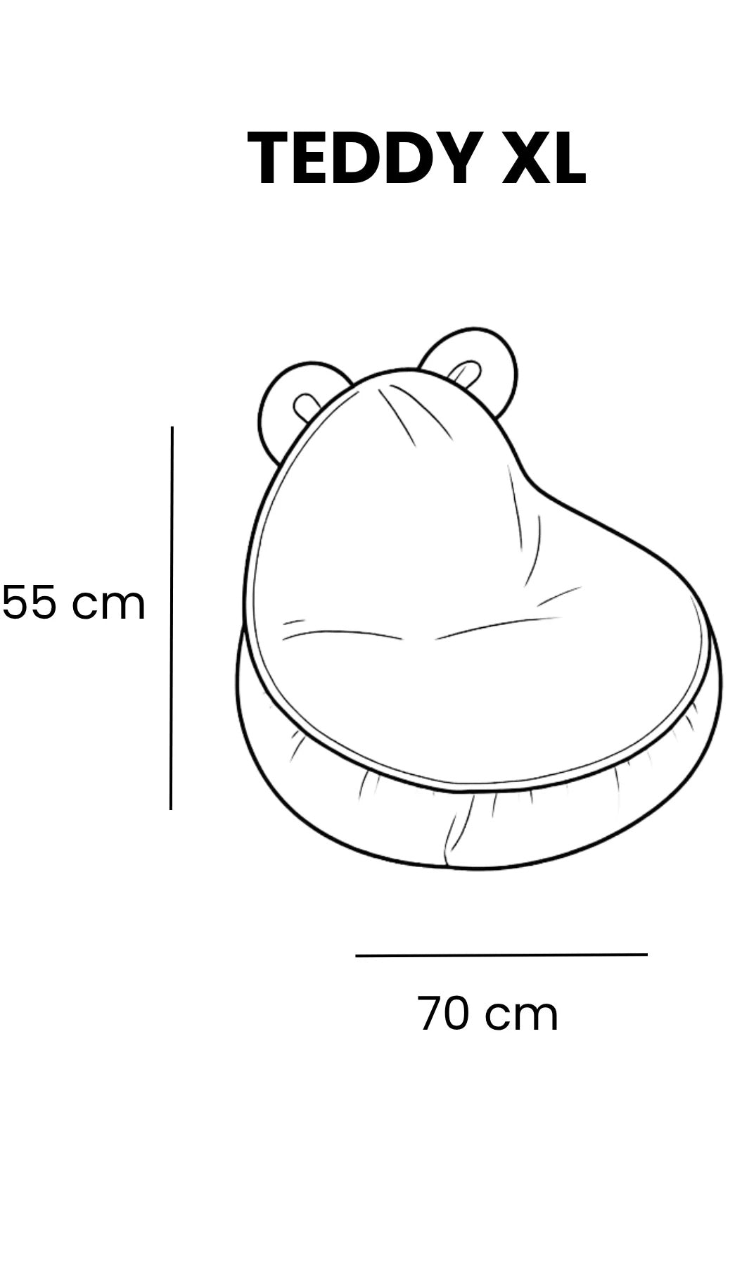 Vreća za sjedenje teddy | MeowBaby® Bearly