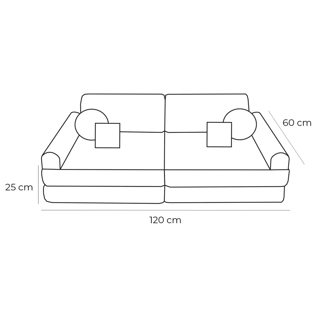 Modularna dječja sofa 120cm | MeowBaby® Bearly